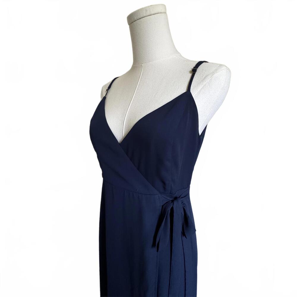 🦃 Show Me Your Mumu Mariah Wrap Dress in Rich Navy - Picture 4 of 7